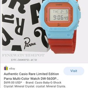 Authentic Rare Limited addition GShock Parra